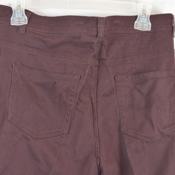 Burgundy Straight Leg High Waist Jean NWT SZ 12 - Picture 4 of 5